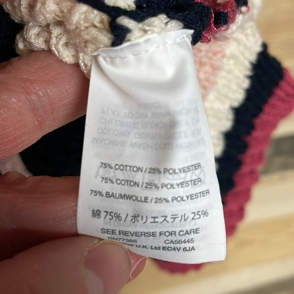 J Crew Size Large Cotton/Polyester Blend Striped Sleeveless Sweater Knit Top - Picture 6 of 8